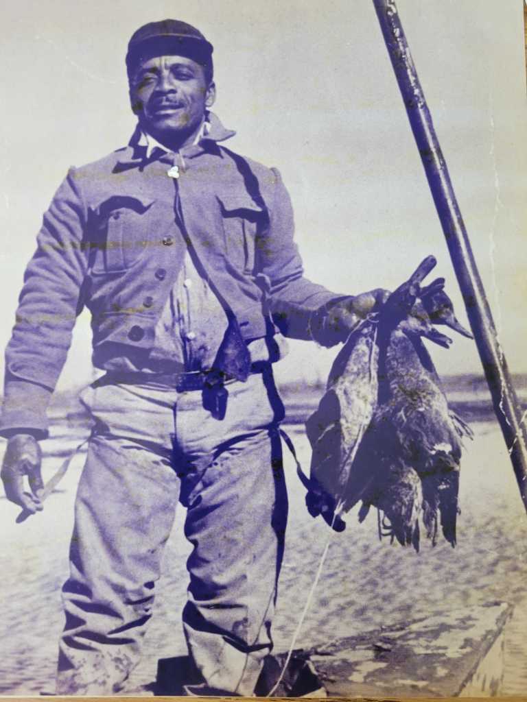 Mr. Wilson B. Singleton, Duck Hunting on Singleton Island.Now called "Avoca Island in Morgan City .LA